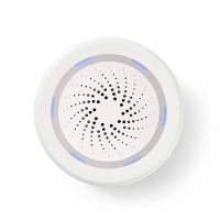 Nedis SmartLife Sirene | Wi-Fi | Netvoeding | 8 geluiden | 85 dB | Wit  LNE00168