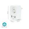 Nedis SmartLife Smart Plug met energiemeter | Max. 3680W | Wit (NL)  LNE00193 - 6