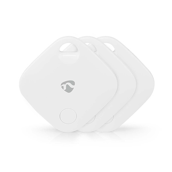 Nedis Smart Keyfinder | Bluetooth 5.1 | Wit | 3 stuks  LNE00151 - 1