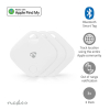Nedis Smart Keyfinder | Bluetooth 5.1 | Wit | 3 stuks  LNE00151 - 2