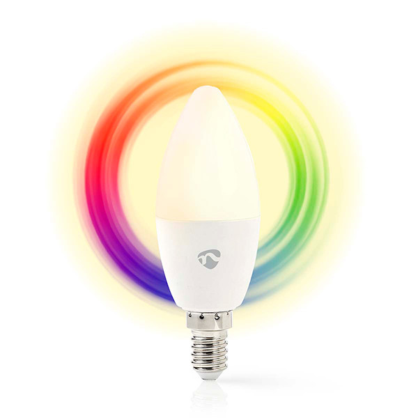 Nedis Smart Lamp E14 | Kaars B35 | RGB + 2700-6500K | 470 lumen | 4.9W  LNE00113 - 1