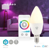 Nedis Smart Lamp E14 | Kaars B35 | RGB + 2700-6500K | 470 lumen | 4.9W  LNE00113 - 2