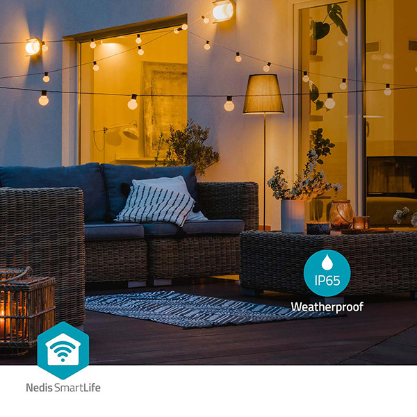 Nedis Smart Partyverlichting | 9 meter | 10 lampjes | Warm wit | 2.8W  LNE00152 - 4