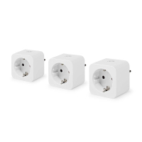 Nedis Smart Plugs met energiemeter | Max. 3680W | Wit 3 stuks  LNE00101