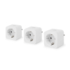 Nedis Smart Plugs met energiemeter | Max. 3680W | Wit 3 stuks