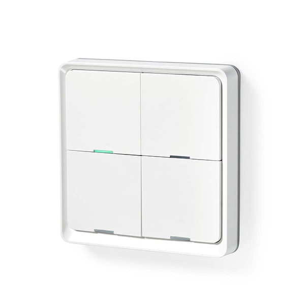 Nedis Smart Wandschakelaar | 4 knoppen |  Zigbee 3.0 | Wit  LNE00112 - 1