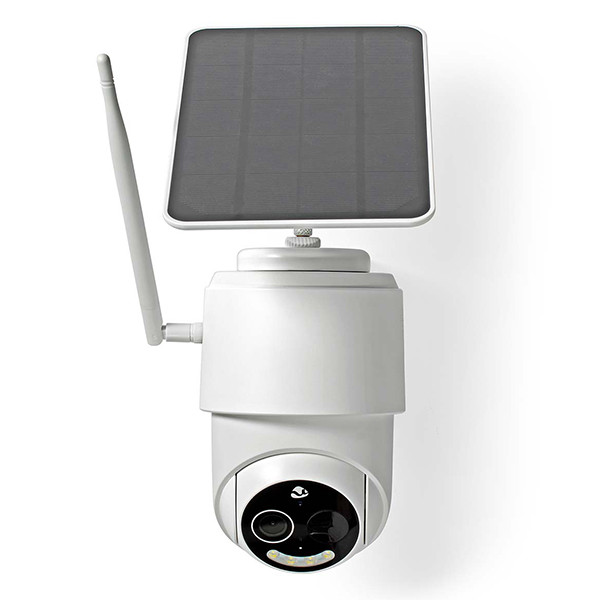 Nedis Smart beveiligingscamera met zonnepaneel | Full HD 1080p | IP65 | Wit  LNE00137 - 1
