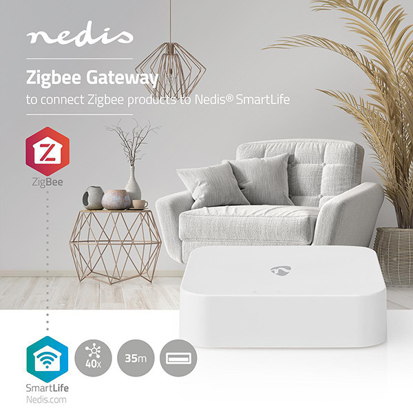 Nedis Smart bridge | Zigbee 3.0 | Geschikt tot 40 apparaten | Wit  LNE00144 - 2