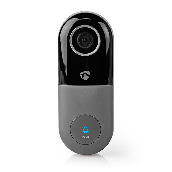 Nedis Smart deurbel | Bedraad | Full HD 1080p | Grijs/Zwart  LNE00138 - 1