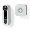 Nedis Smart deurbel  met gong | Bedraad | Full HD 1080p | Wit  LNE00141 - 1