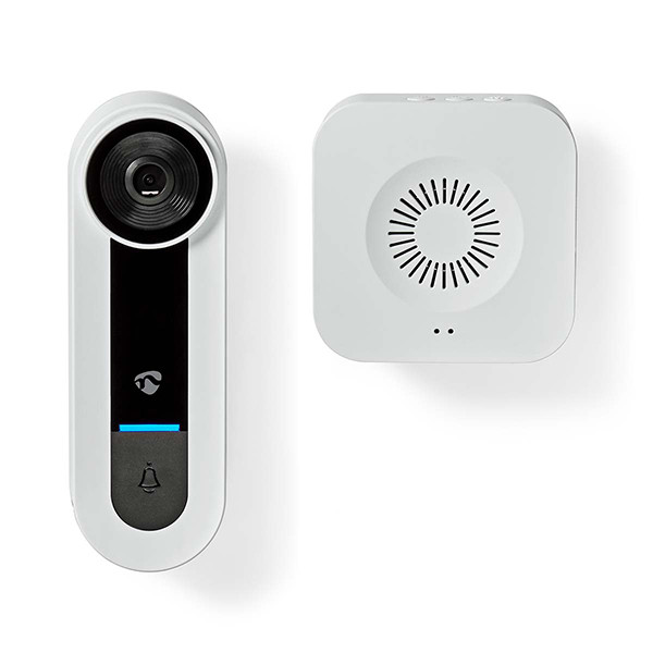 Nedis Smart deurbel  met gong | Bedraad | Full HD 1080p | Wit  LNE00141 - 2