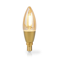 Nedis Smart lamp E14 | Kaars B35 | 1800-3000K | Filament | Goud | 470 lumen | 4.9W  LNE00117