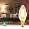 Nedis Smart lamp E14 | Kaars B35 | Goud | 1800-3000K | WiFi (Tuya) | 4.9W LNE00117 - 4