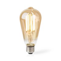 Nedis Smart lamp E27 | Edison ST64 | 1800-3000K | Filament | Goud | 806 lumen | 7W  LNE00119