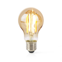 Nedis Smart lamp E27 | Peer A60 | 1800-3000K | Filament | Goud | 806 lumen | 7W  LNE00116