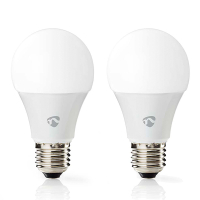 Nedis Smart lamp E27 | Peer A60 | Mat | 2700-6500K | WiFi (Tuya) | 9W | 2 stuks LNE00228