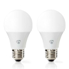 Nedis Smart lamp E27 | Peer A60 | Mat | 2700-6500K | WiFi (Tuya) | 9W | 2 stuks LNE00228 - 1
