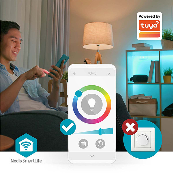 Nedis Smart lamp E27 | Peer A60 | Mat | 2700-6500K | WiFi (Tuya) | 9W | 2 stuks LNE00228 - 5