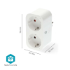 Nedis Smart plug | inclusief energiemeter | Max. 3680W | WiFi (Tuya) | IP20 | Wit (NL) LNE00197 - 4