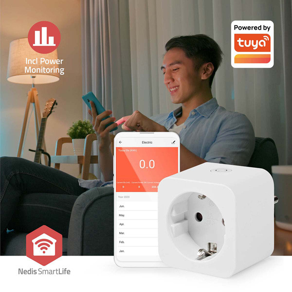 Nedis Smart plug | inclusief energiemeter | Max. 3680W | Zigbee | IP20 | Wit (NL) LNE00195 - 5