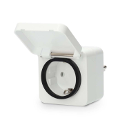 Nedis Smart plug | inclusief energiemeter | Max. 3680W | Zigbee | IP44 | Wit (NL) LNE00196