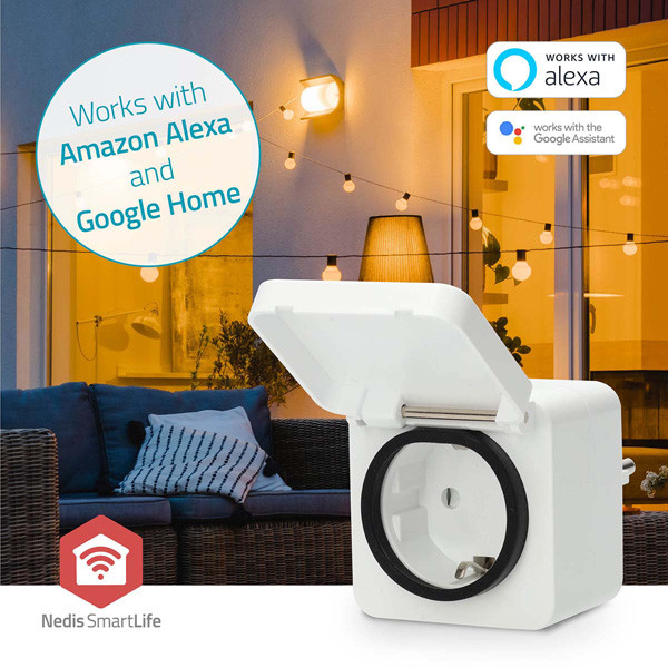 Nedis Smart plug | inclusief energiemeter | Max. 3680W | Zigbee | IP44 | Wit (NL) LNE00196 - 3