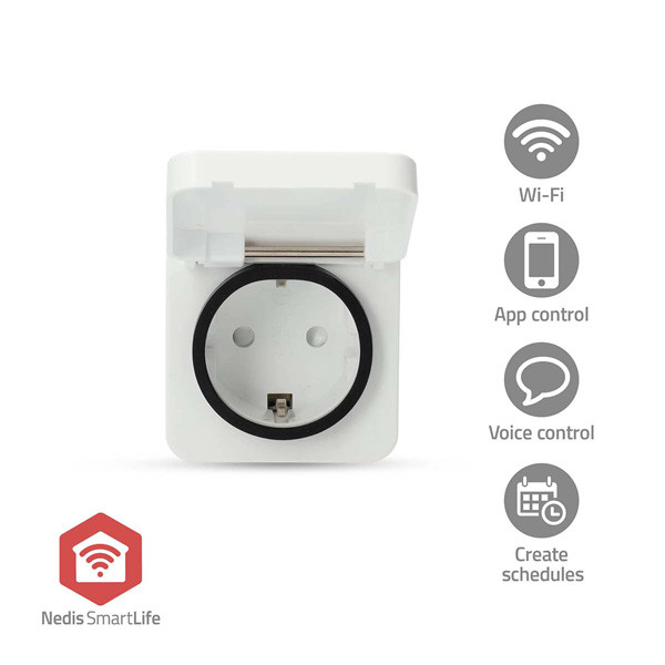 Nedis Smart plug | inclusief energiemeter | Max. 3680W | Zigbee | IP44 | Wit (NL) LNE00196 - 6
