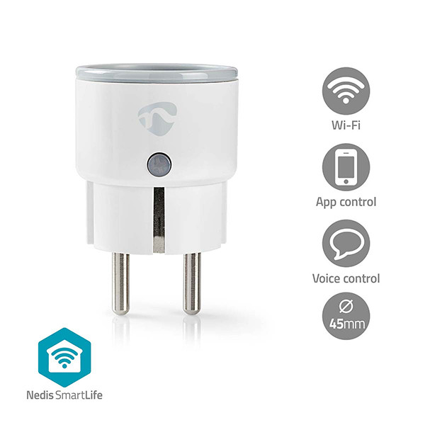 Nedis Smart plug | inclusief energiemeter |  WiFi (Tuya) | Wit | 2500W | NL LNE00232 - 4