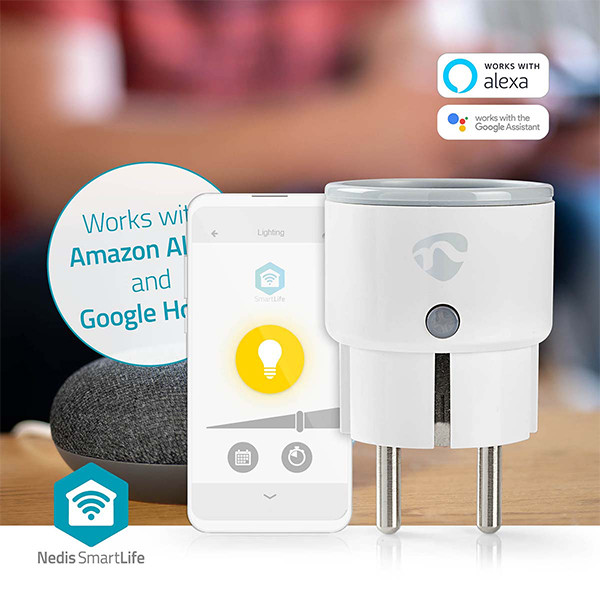 Nedis Smart plug | inclusief energiemeter |  WiFi (Tuya) | Wit | 2500W | NL LNE00232 - 5