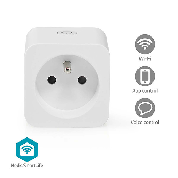 Nedis Smart plug | inclusief energiemeter | WiFi (Tuya) | Wit | 3680W | BE LNE00233 - 4
