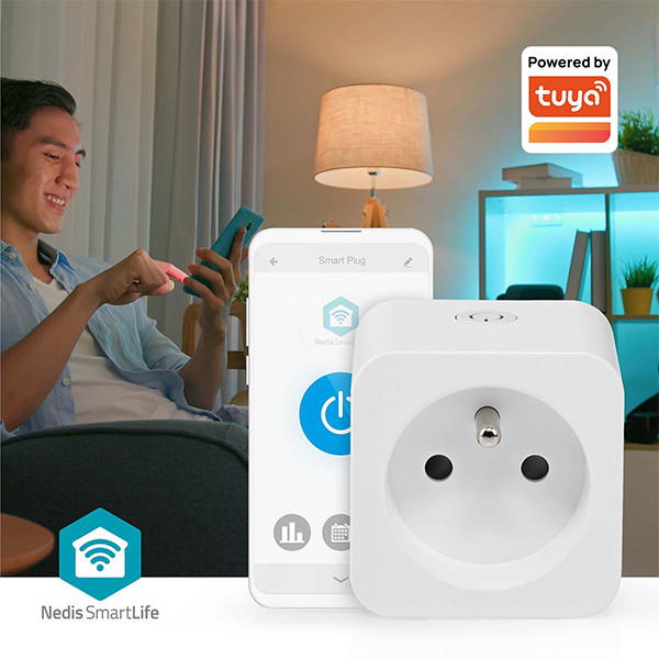 Nedis Smart plug | inclusief energiemeter | WiFi (Tuya) | Wit | 3680W | BE LNE00233 - 6