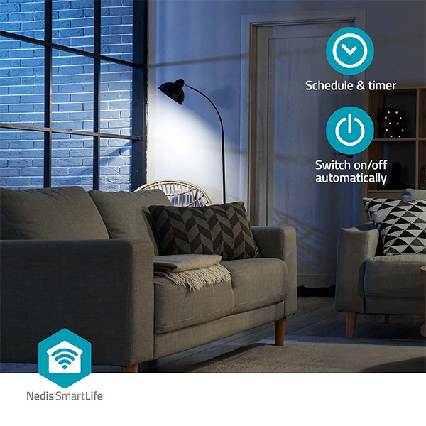 Nedis Smart plug | inclusief energiemeter | WiFi (Tuya) | Wit | 3680W | BE LNE00233 - 7