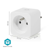 Nedis Smart plug | inclusief energiemeter | WiFi (Tuya) | Wit | 3680W | BE LNE00233 - 9
