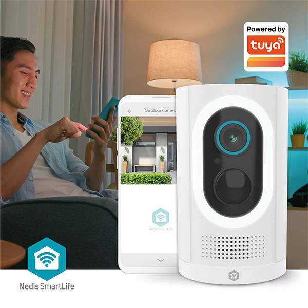 Nedis slimme camera | Batterijvoeding | 1296p | Wit | IP65 | WiFi (Tuya) LNE00210 - 5