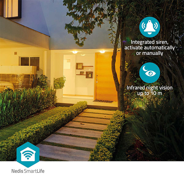 Nedis slimme camera | Batterijvoeding | 1296p | Wit | IP65 | WiFi (Tuya) LNE00210 - 6