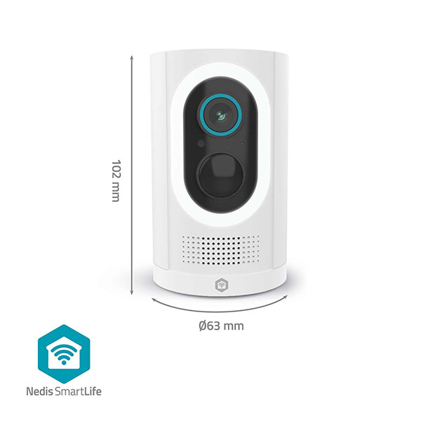 Nedis slimme camera | Batterijvoeding | 1296p | Wit | IP65 | WiFi (Tuya) LNE00210 - 8