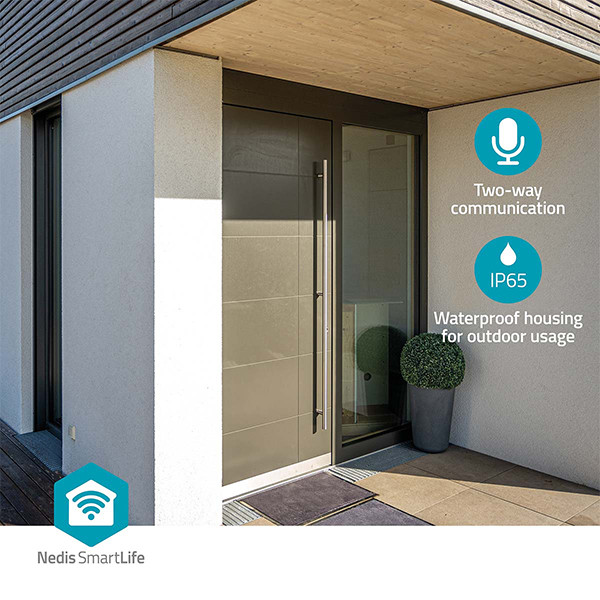 Nedis slimme camera | Netstroom | 1296p | Wit | IP65 | WiFi (Tuya) LNE00219 - 7