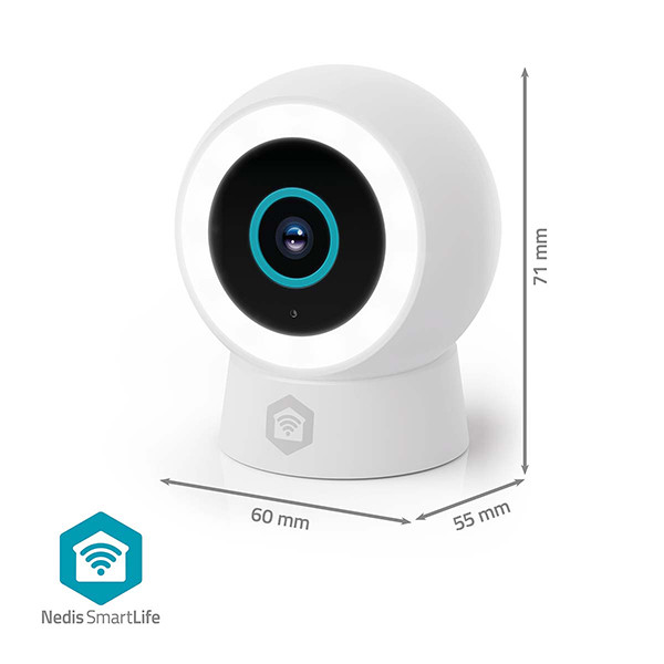 Nedis slimme camera | Netstroom | 1296p | Wit | IP65 | WiFi (Tuya) LNE00219 - 8