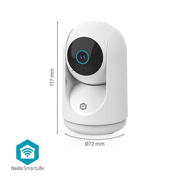 Nedis slimme camera | USB voeding | 1296p | Wit | IP20 | WiFi (Tuya) LNE00218 - 7