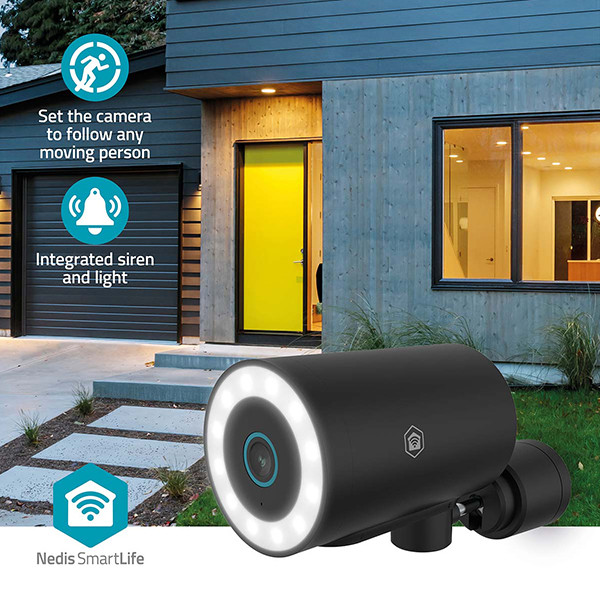 Nedis slimme camera | USB voeding | 3840x2160p | Zwart | IP65 | WiFi (Tuya) LNE00221 - 6