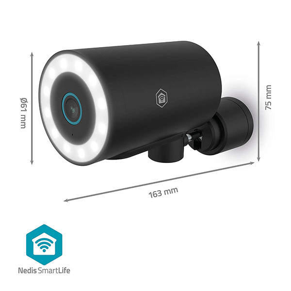 Nedis slimme camera | USB voeding | 3840x2160p | Zwart | IP65 | WiFi (Tuya) LNE00221 - 8