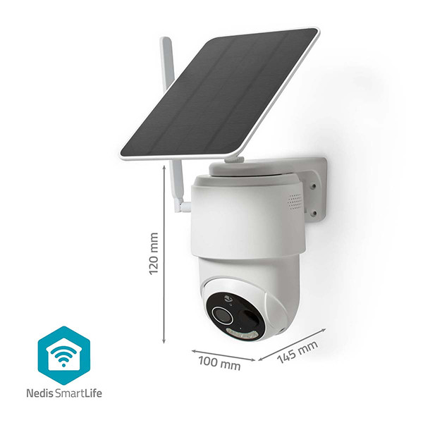 Nedis slimme camera | Zonne-energie | 1080p | Wit | IP65 | 4G LNE00209 - 8