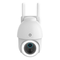 Nedis slimme camera | Zonne-energie | 1080p | Wit | IP65 | WiFi (Tuya) LNE00211