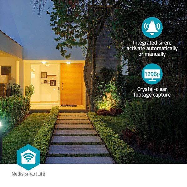 Nedis slimme camera | Zonne-energie | 1080p | Wit | IP65 | WiFi (Tuya) LNE00211 - 4