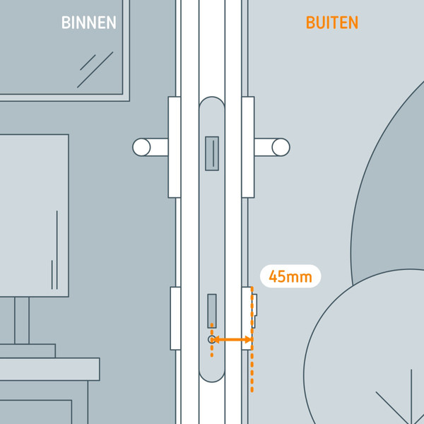 Netatmo Smart Door Lock Extension kit 45 mm  LNE00032 - 3
