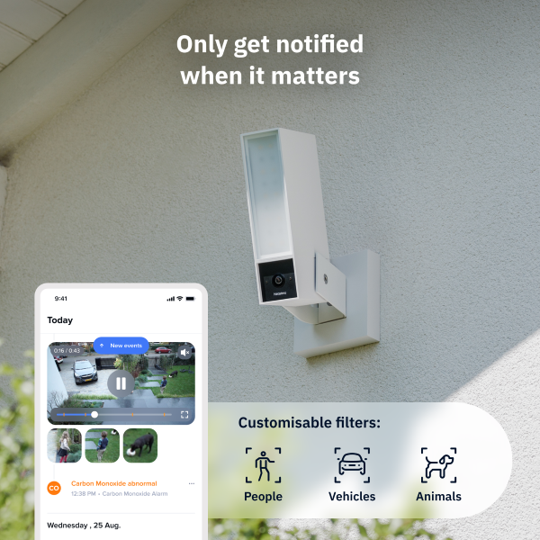 Netatmo slimme buitencamera | Netstroom | 2K | IPx6 | WiFi | Wit LNE00042 - 5