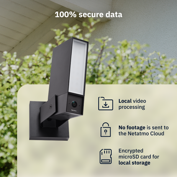 Netatmo slimme buitencamera | Netstroom | 2K | IPx6 | WiFi | Zwart LNE00041 - 3