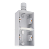 Niko Hydro dubbele opbouwdoos verticaal | Grijs LNI00019 - 1