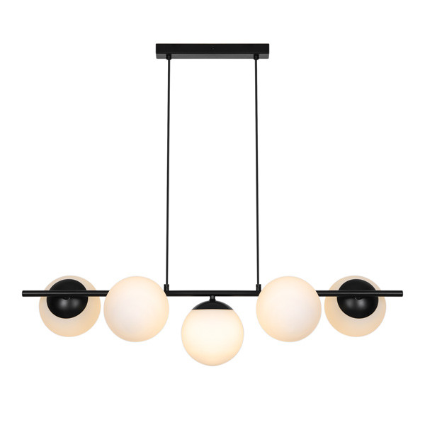 Nordlux Hanglamp E14 | Lilly 5-Spot | Zwart LNO00634 - 1