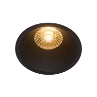 Nordlux Inbouwspot | Albric | Rond | 2700K | Zwart | Ø 83mm | IP44 | Dimbaar | 8W  LNO00195